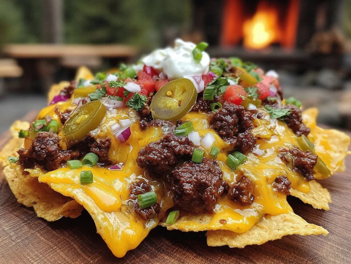 campfire foil pack nachos preparation steps