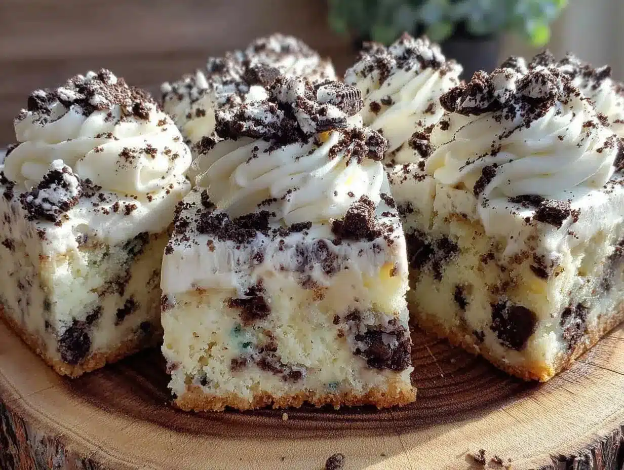 cookies and cream sheet cake preparation steps