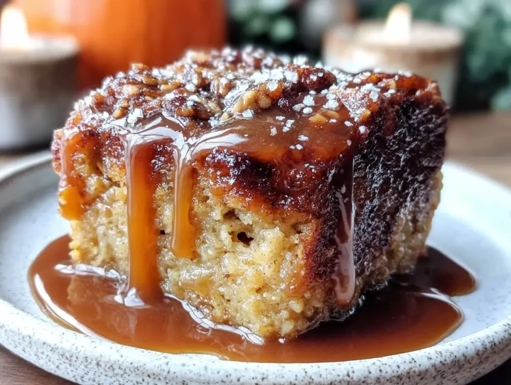 cozy pumpkin bread pudding - featured image