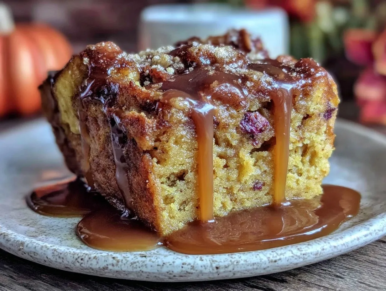 cozy pumpkin bread pudding preparation steps