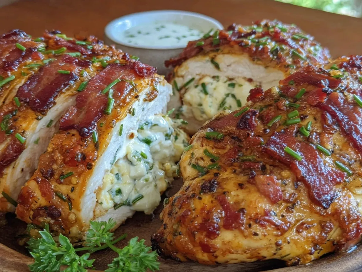 creamy crack chicken stuffed breast preparation steps