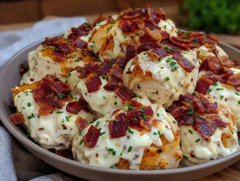 creamy crockpot crack chicken - featured image
