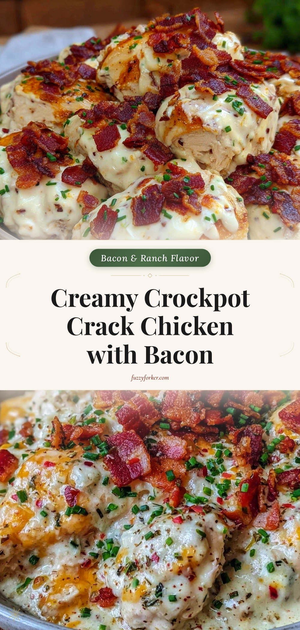 creamy crockpot crack chicken recipe