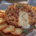 creamy everything bagel seasoned cheese ball - featured image