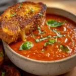 creamy tomato basil soup - featured image