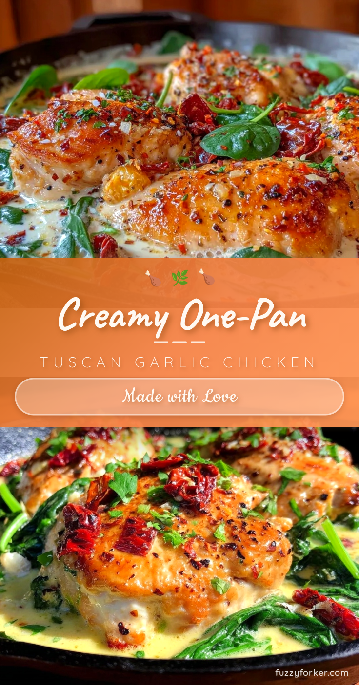 creamy tuscan garlic chicken skillet recipe