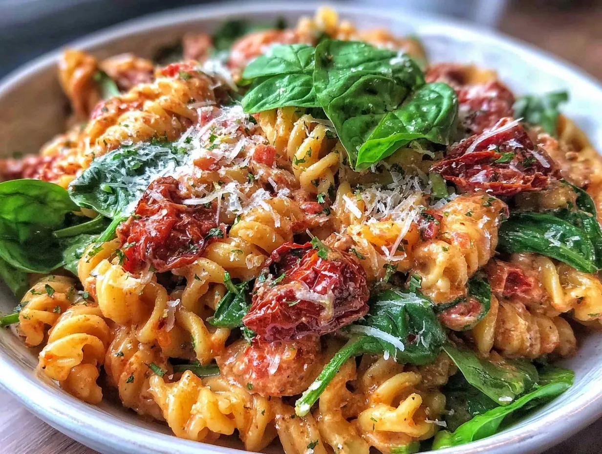 creamy tuscan pasta salad preparation steps