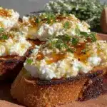creamy whipped ricotta crostini - featured image