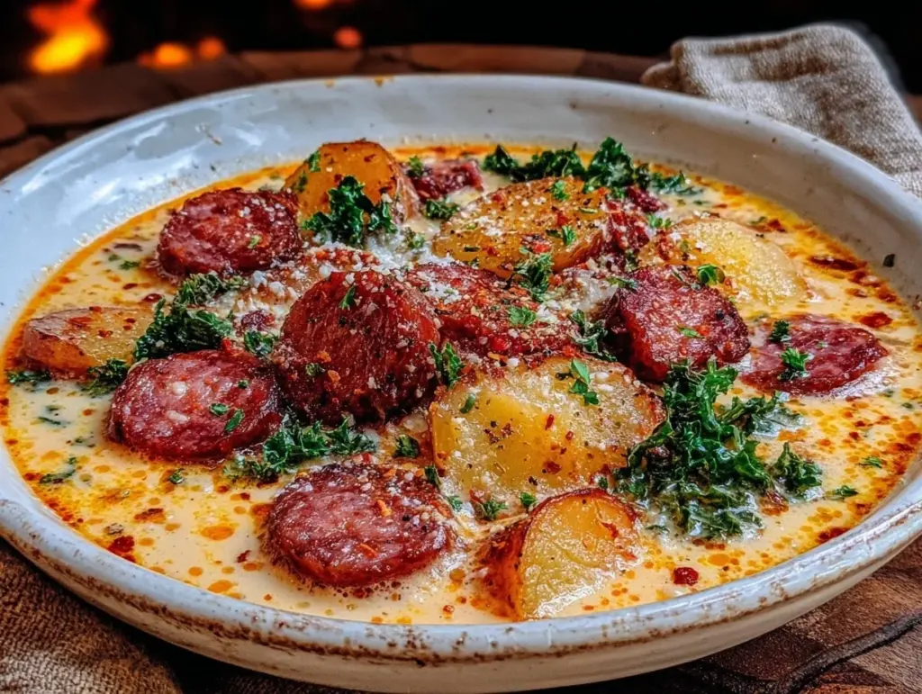 creamy zuppa toscana copycat recipe - featured image