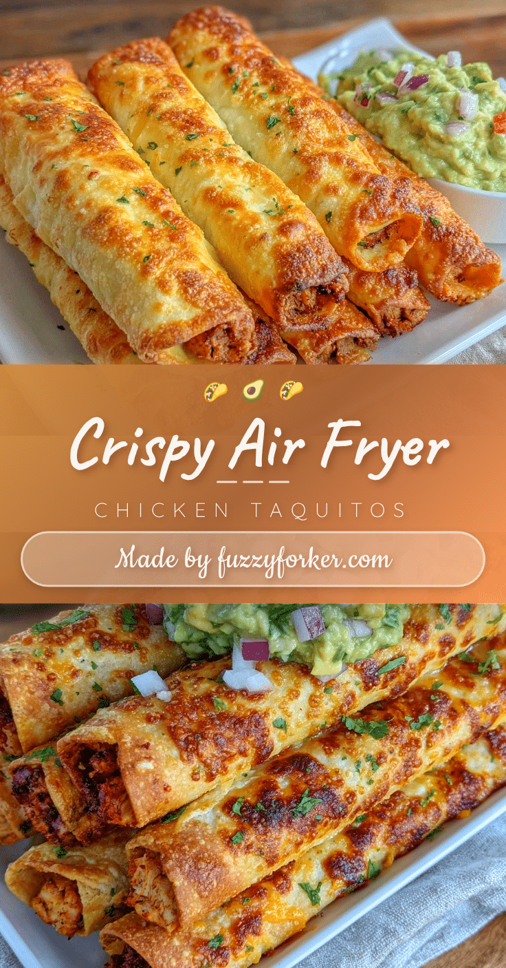 crispy air fryer chicken taquitos recipe