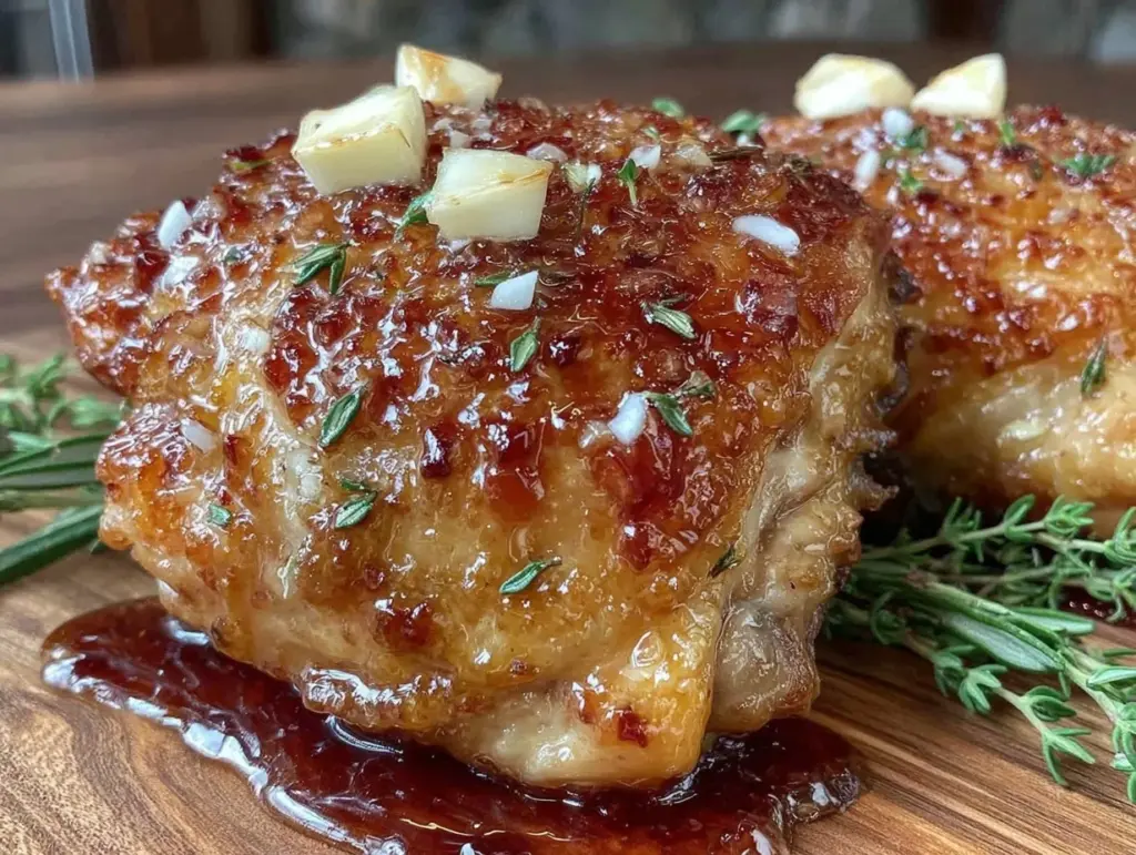 crispy air fryer chicken thighs - featured image