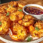 crispy air fryer coconut shrimp - featured image