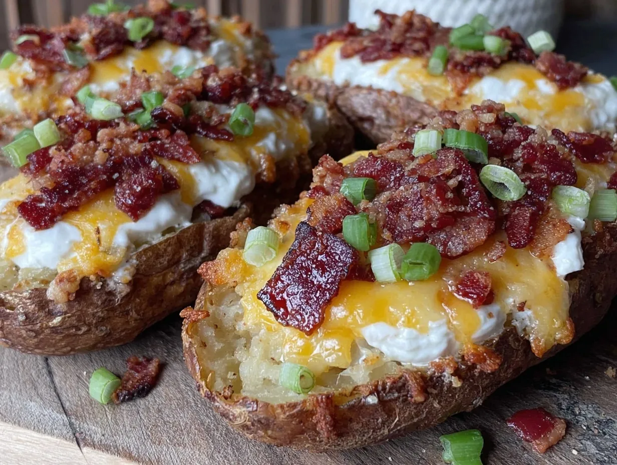 crispy air fryer loaded potato skins preparation steps