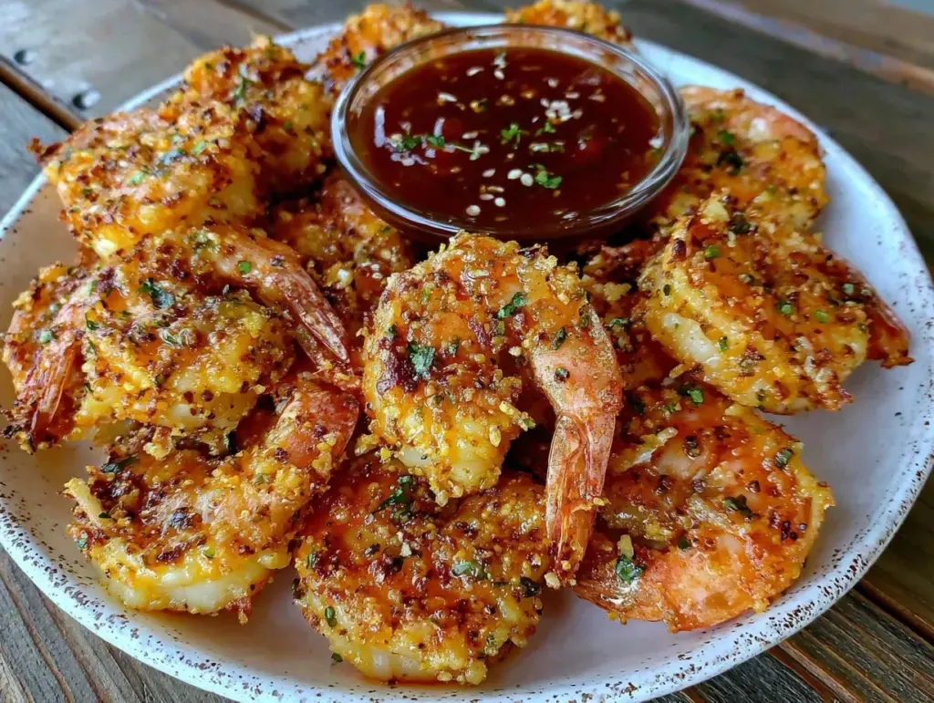 crispy air fryer old bay shrimp - featured image