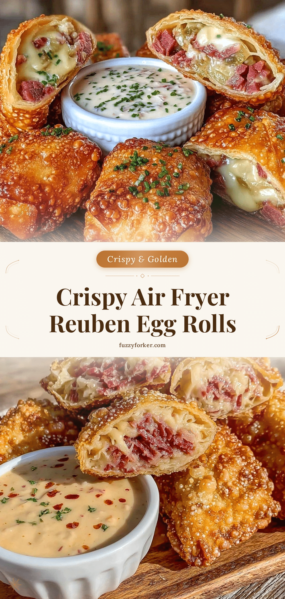 crispy air fryer reuben egg rolls recipe