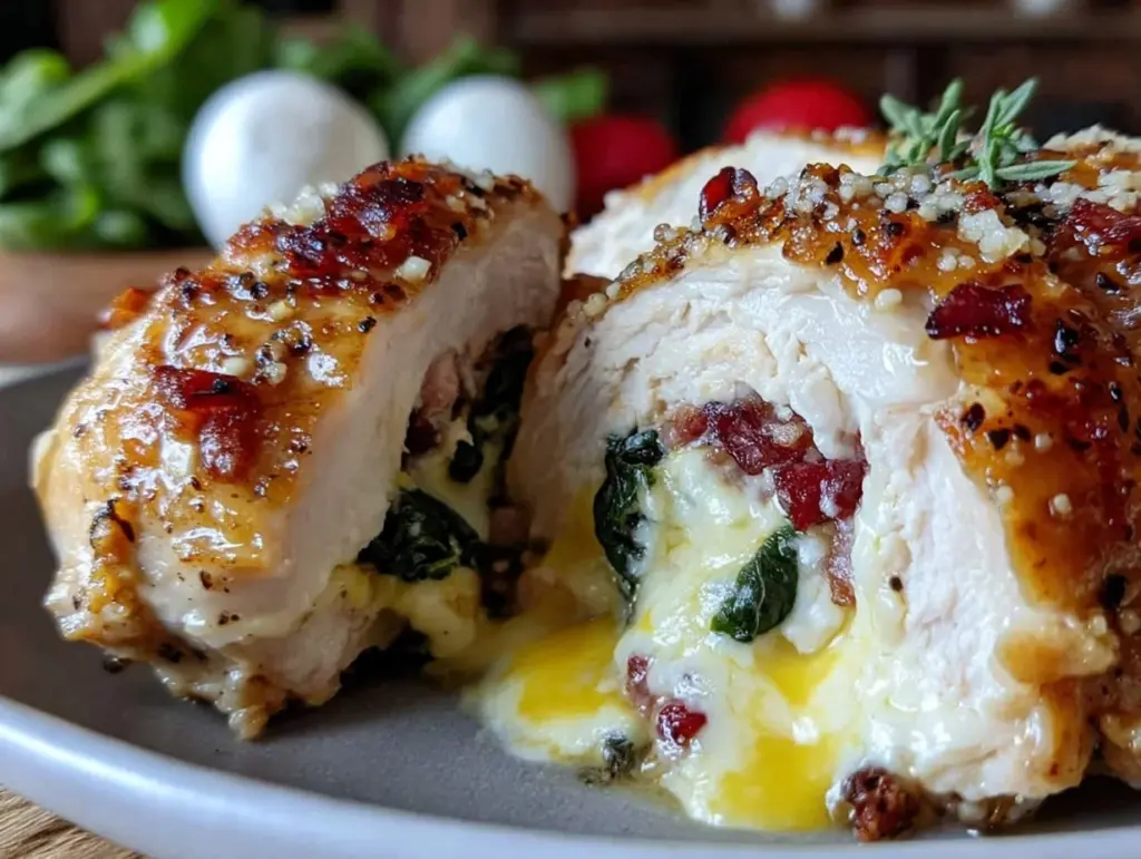 crispy air fryer stuffed chicken breast - featured image