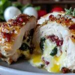 crispy air fryer stuffed chicken breast - featured image
