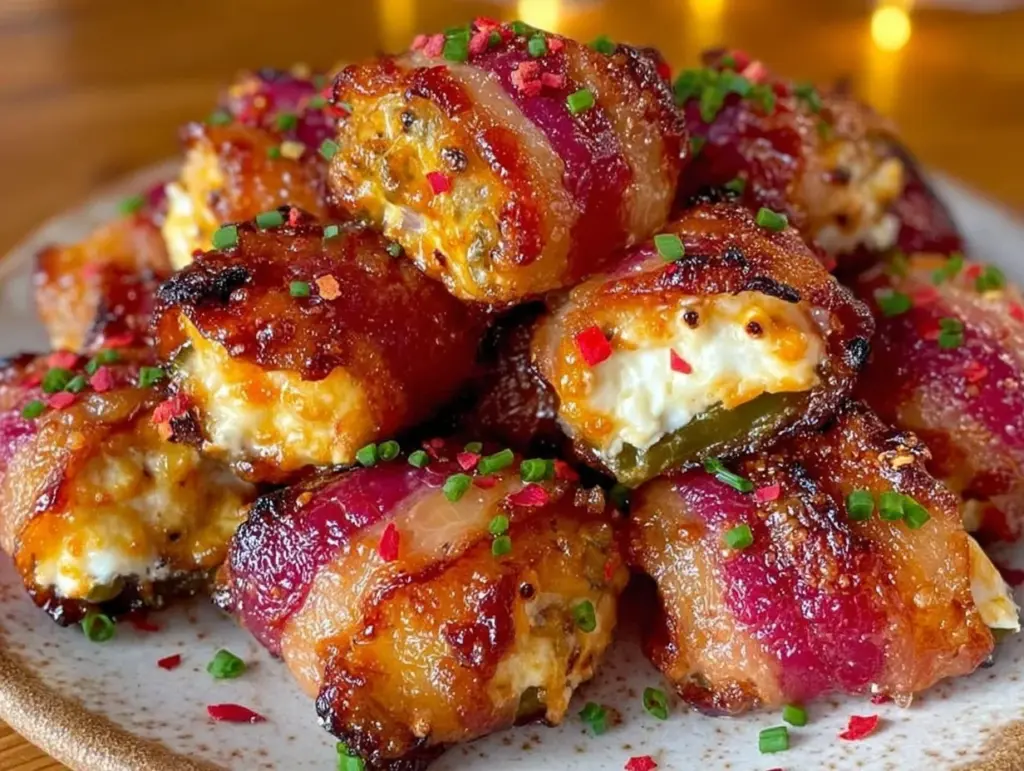 crispy bacon-wrapped jalapeño popper bites - featured image