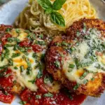 crispy baked chicken parmesan - featured image