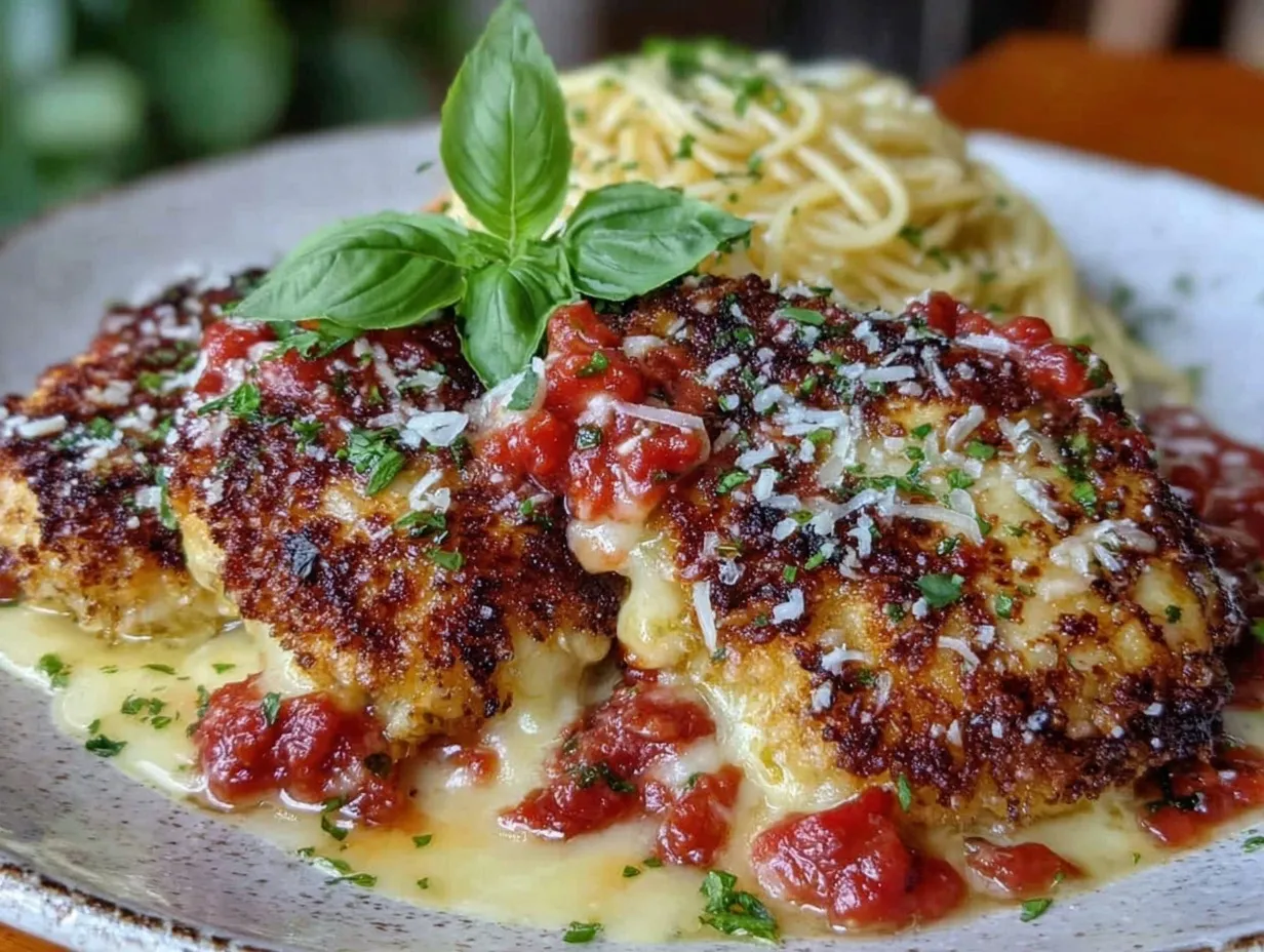 crispy baked chicken parmesan preparation steps
