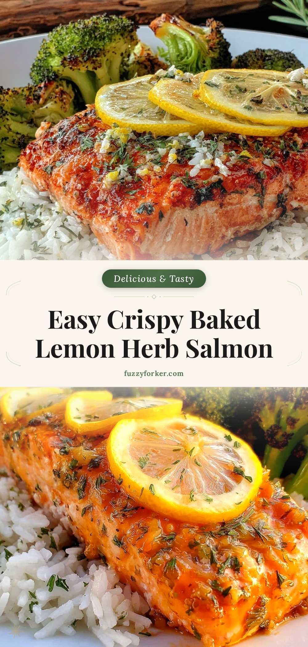 crispy baked lemon herb salmon recipe