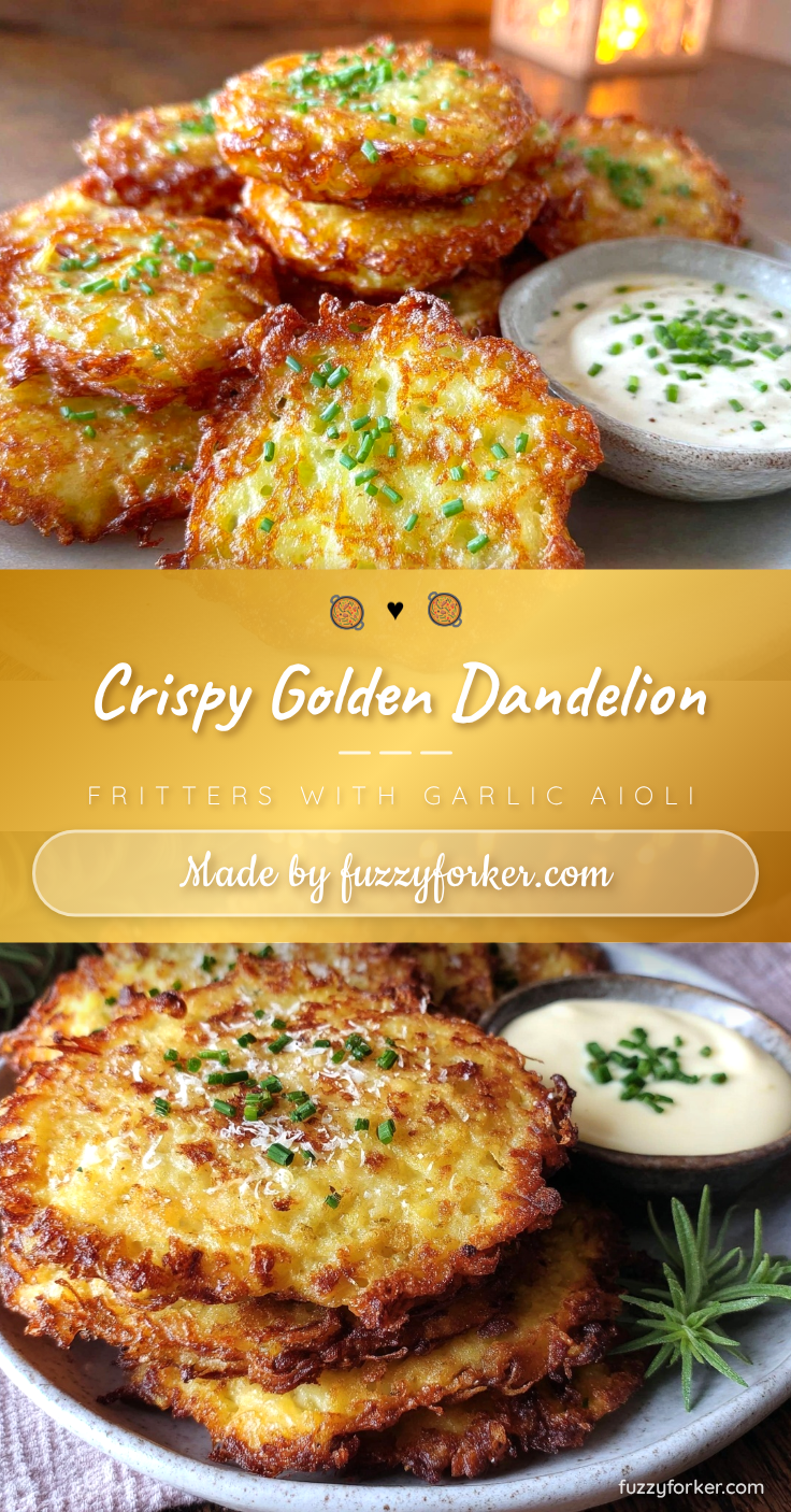 crispy dandelion fritters recipe