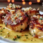 crispy garlic butter pan-seared scallops - featured image