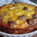 crispy hash brown breakfast casserole - featured image