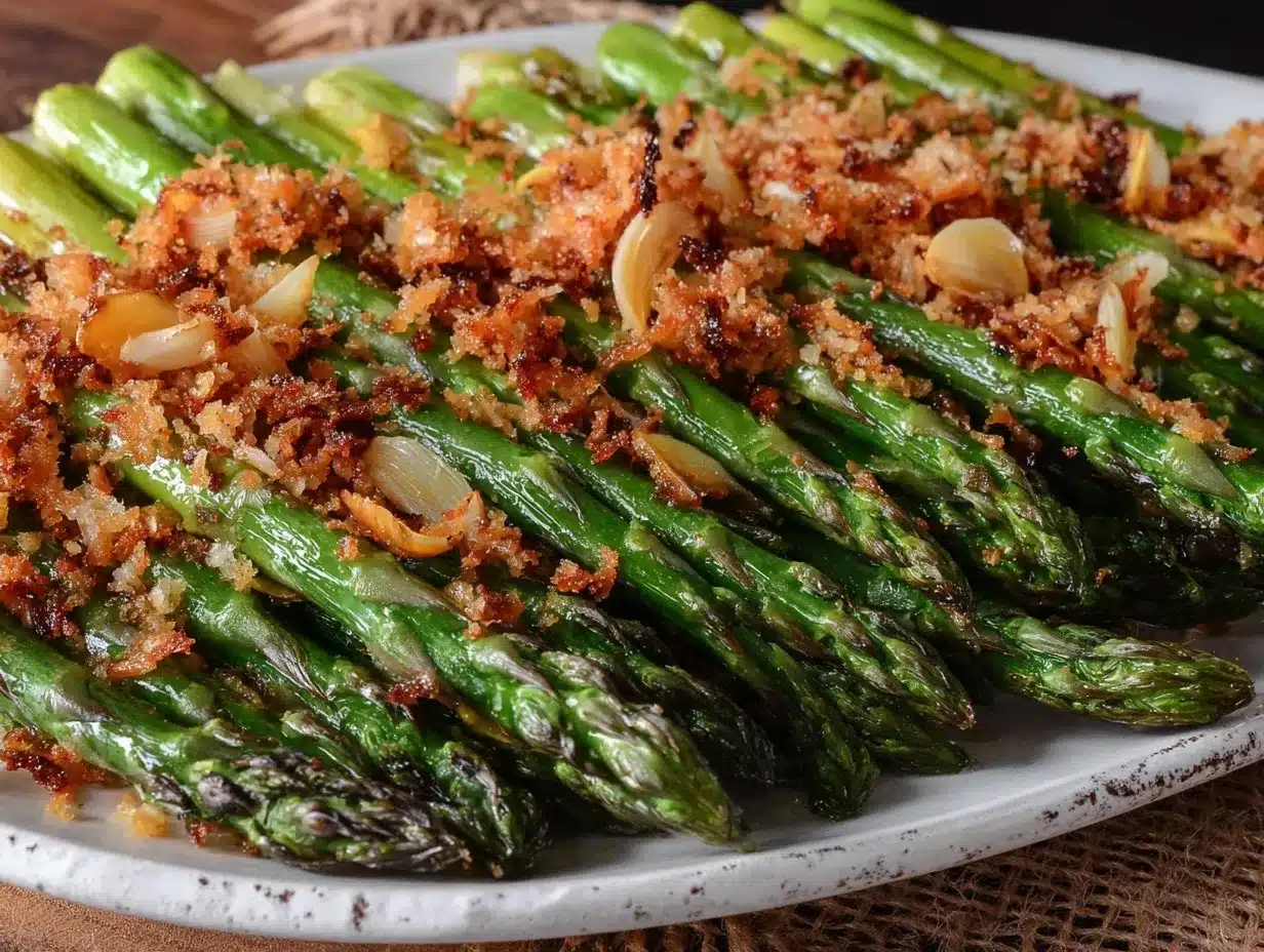 crispy roasted lemon garlic asparagus preparation steps