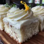 easy creamy buttercream sheet cake - featured image