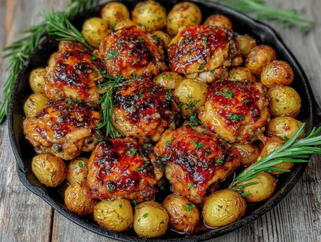 easy crispy honey mustard chicken thighs preparation steps