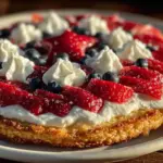 festive stars and stripes fruit pizza - featured image