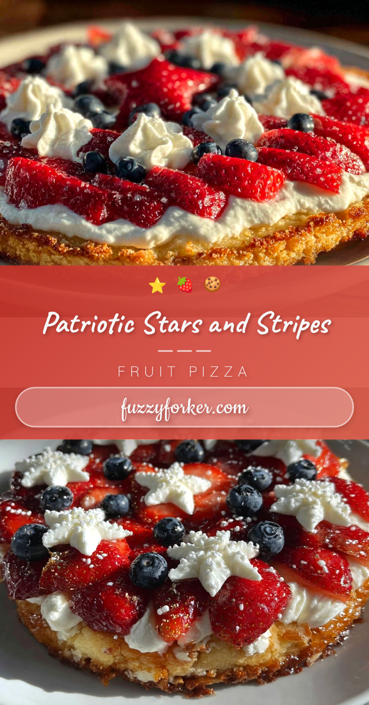 festive stars and stripes fruit pizza recipe