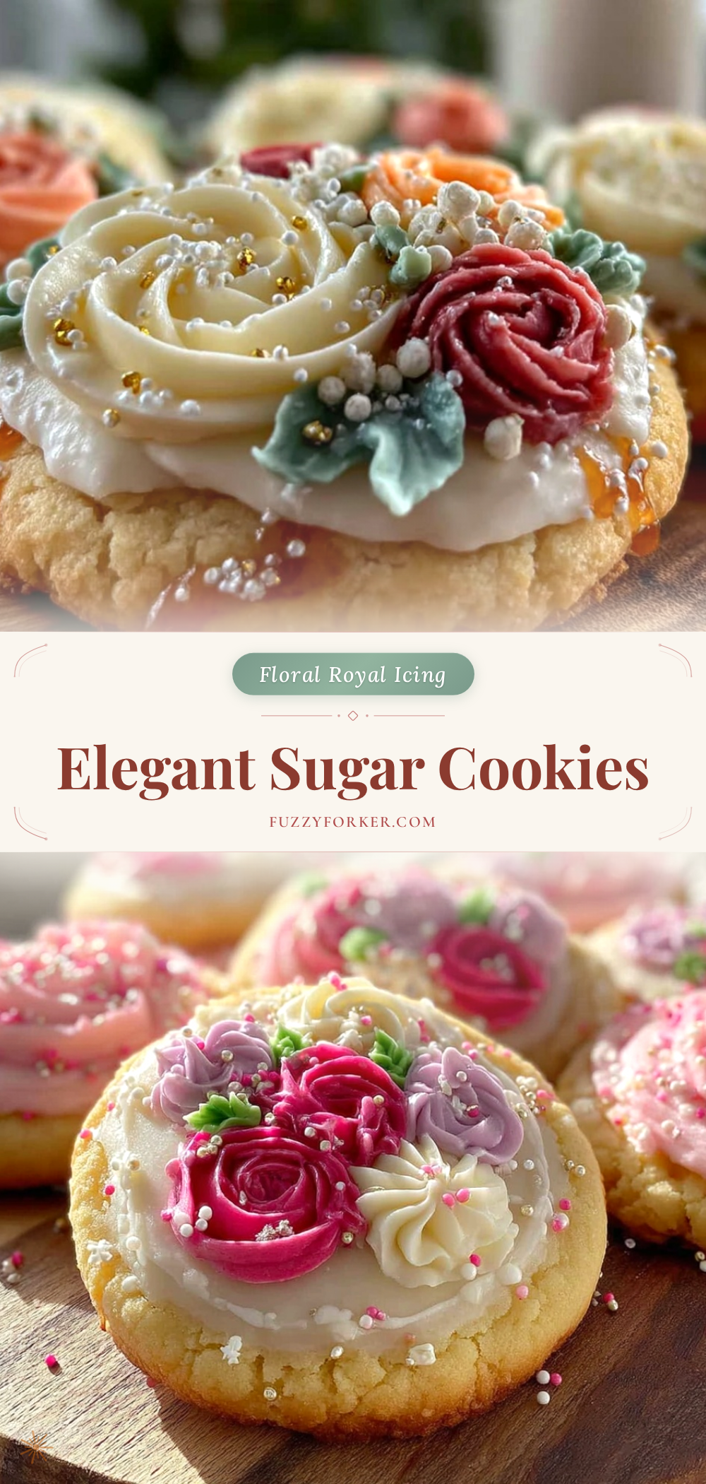 floral decorated sugar cookies recipe