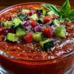 fresh chilled gazpacho soup - featured image