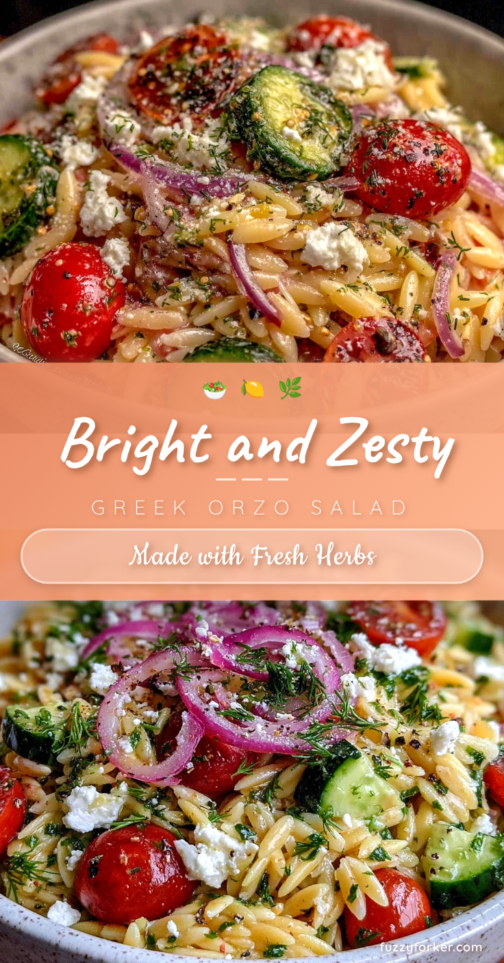 Fresh Greek Orzo Pasta Salad recipe