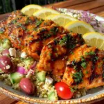 fresh grilled lemon herb chicken - featured image