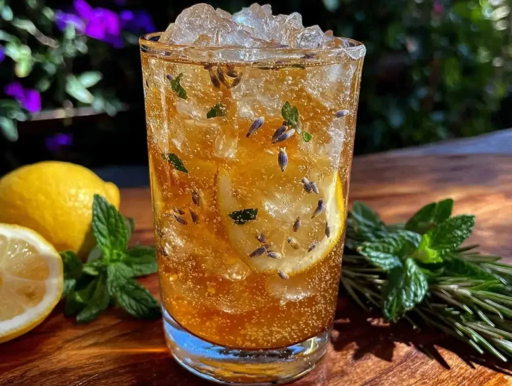fresh lavender honey lemonade - featured image