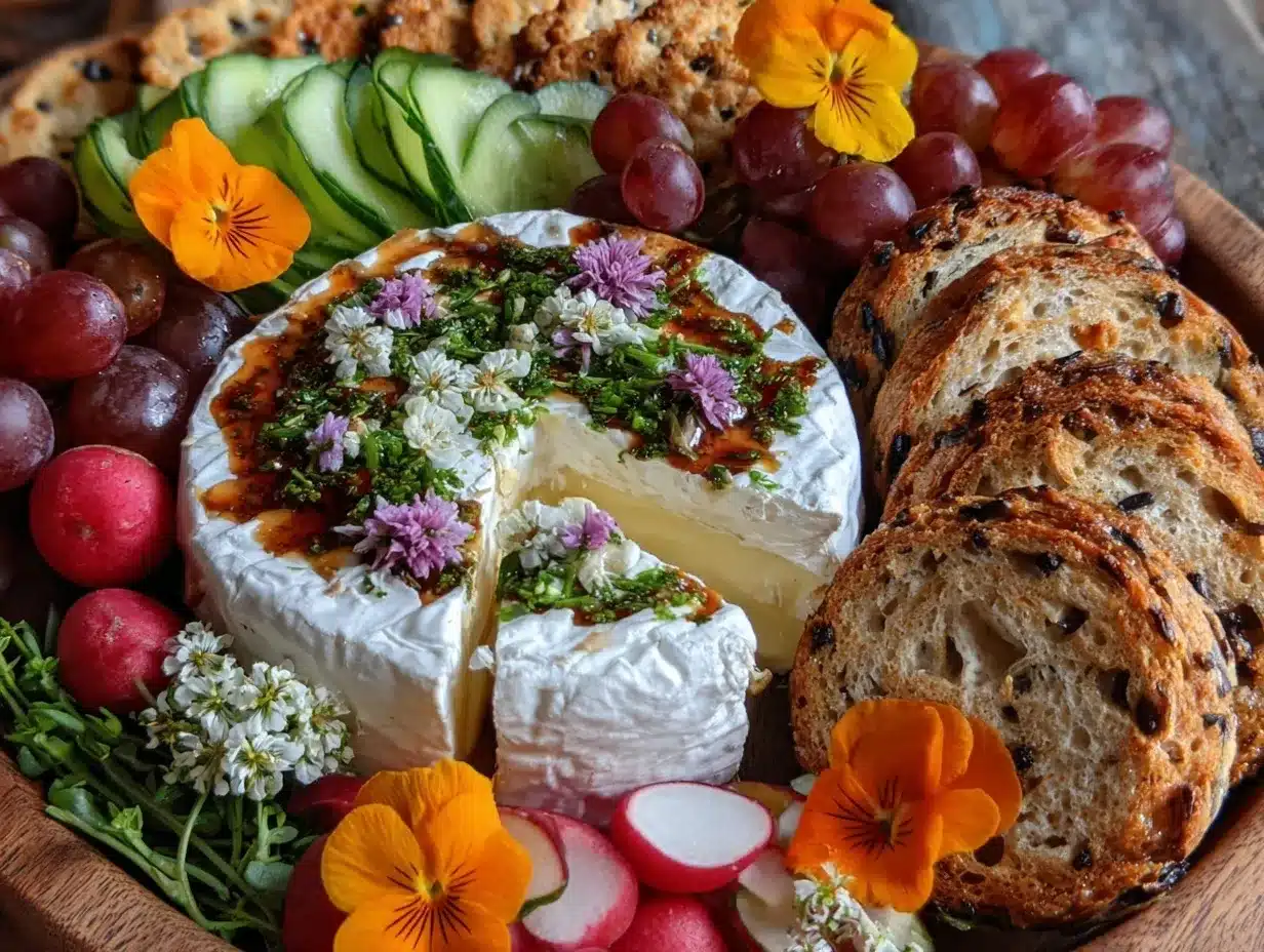 fresh spring garden charcuterie board preparation steps