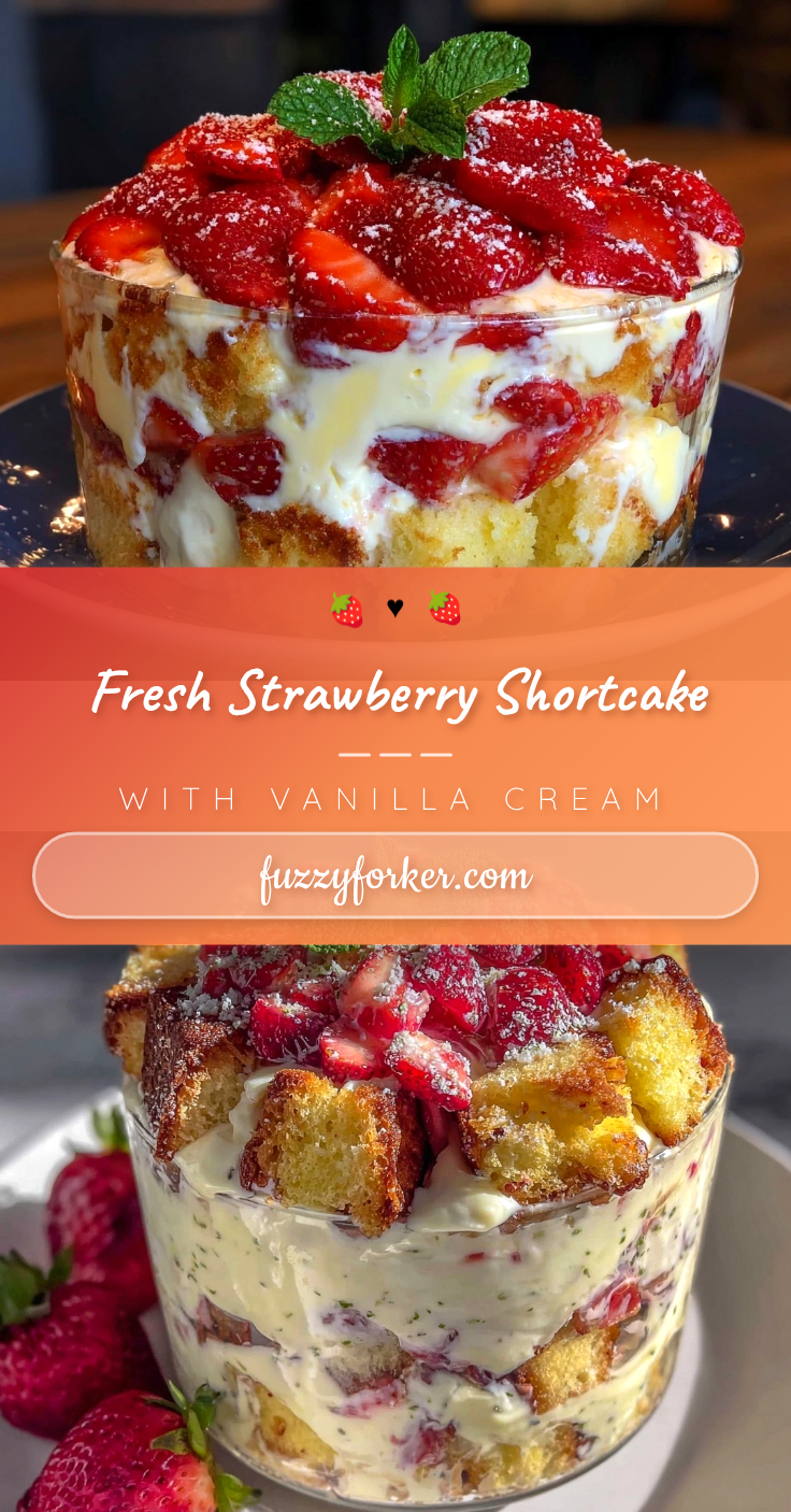 fresh strawberry shortcake trifle recipe