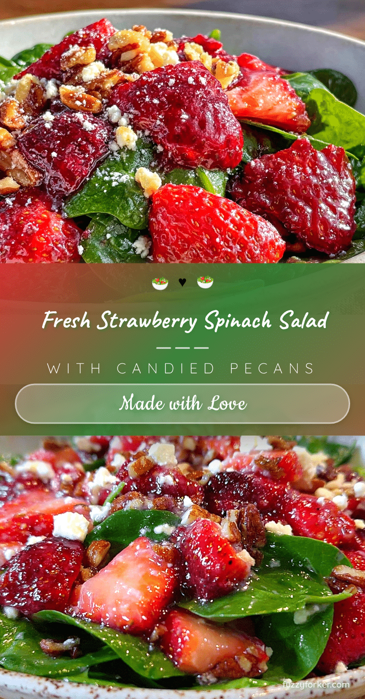 fresh strawberry spinach salad recipe