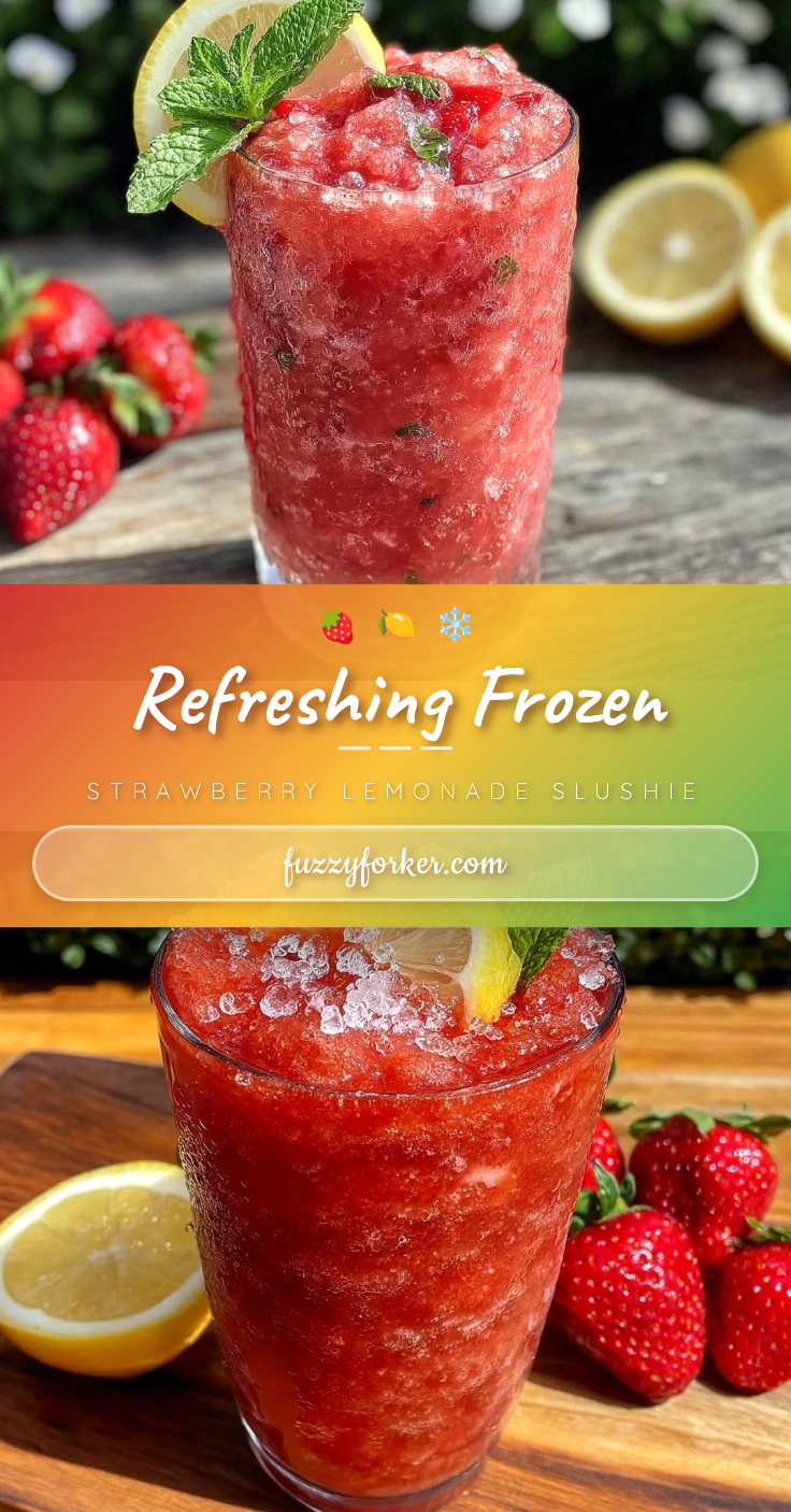 frozen strawberry lemonade slushie recipe