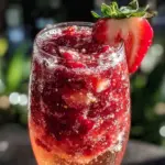 frozen strawberry rosé frosé - featured image