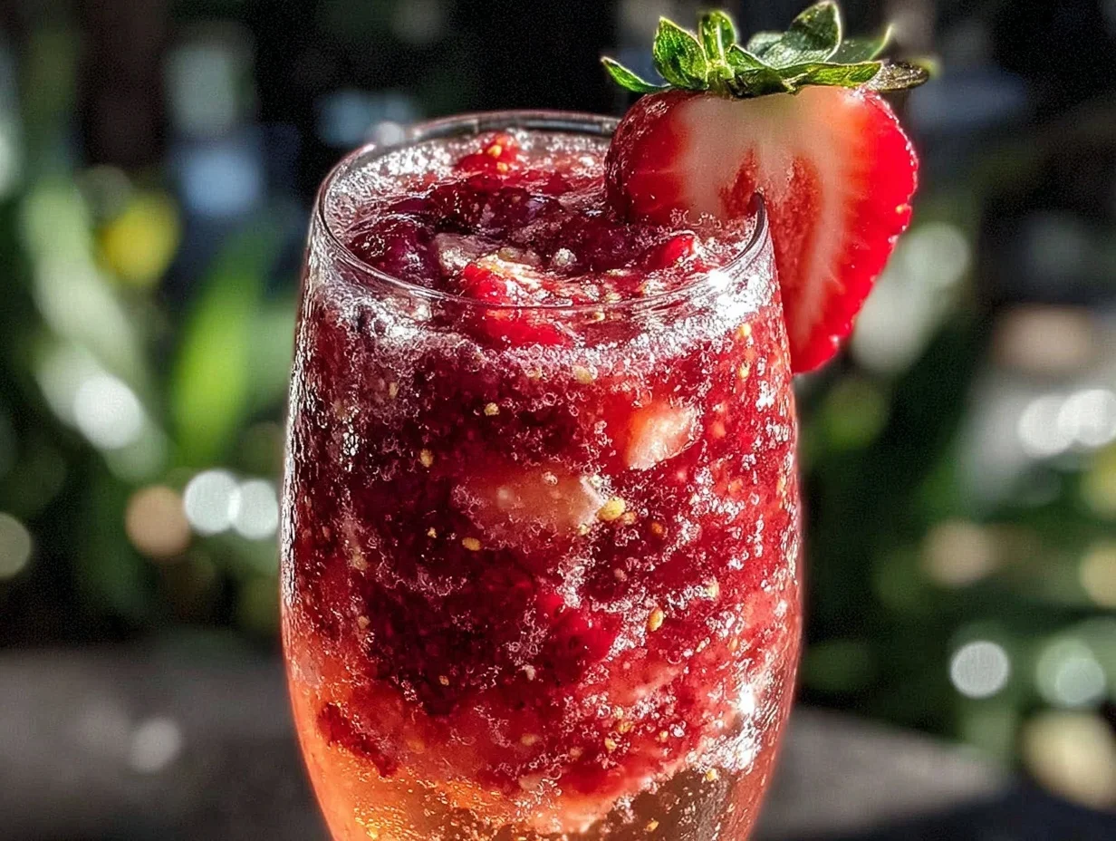 frozen strawberry rosé frosé - featured image