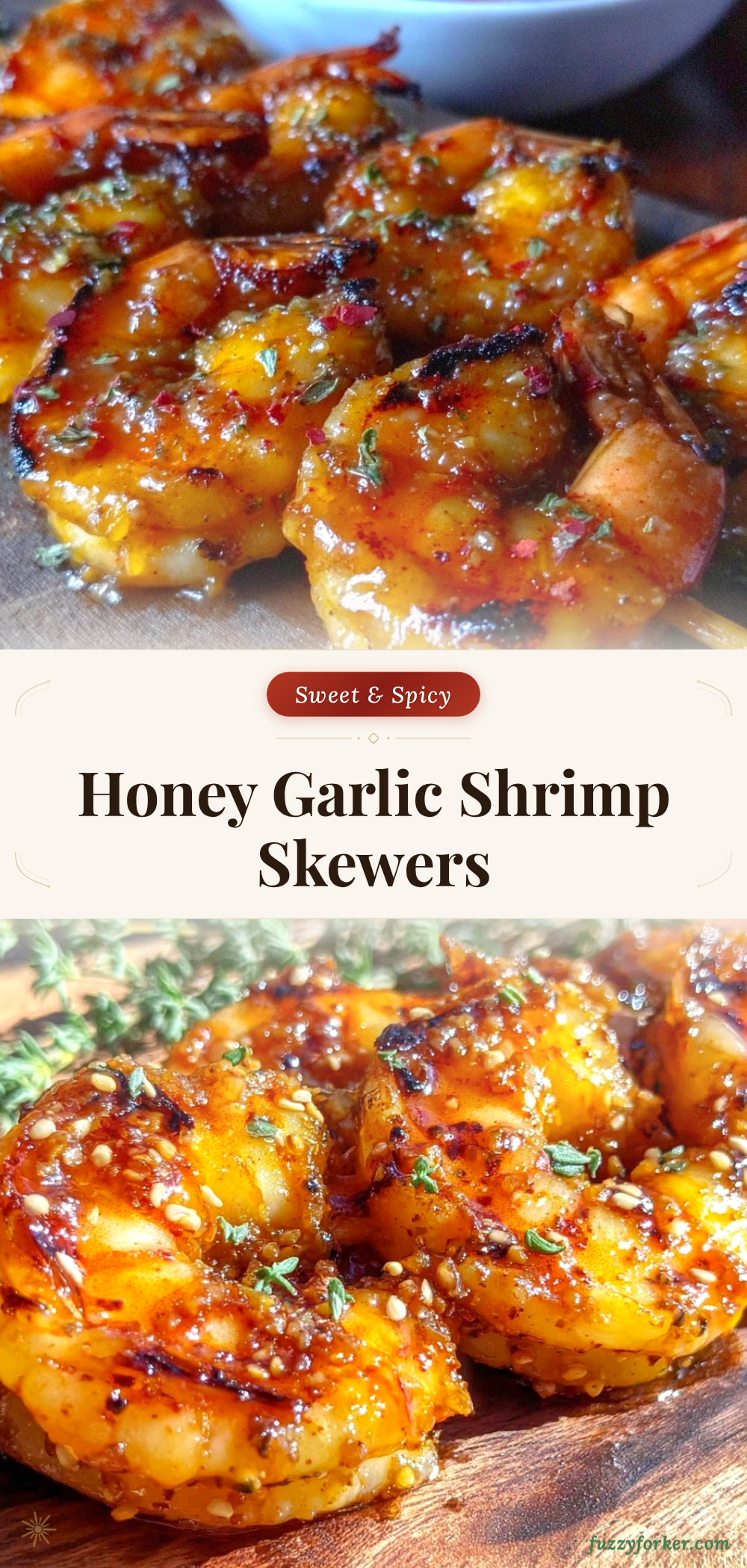 grilled honey garlic butter shrimp skewers recipe