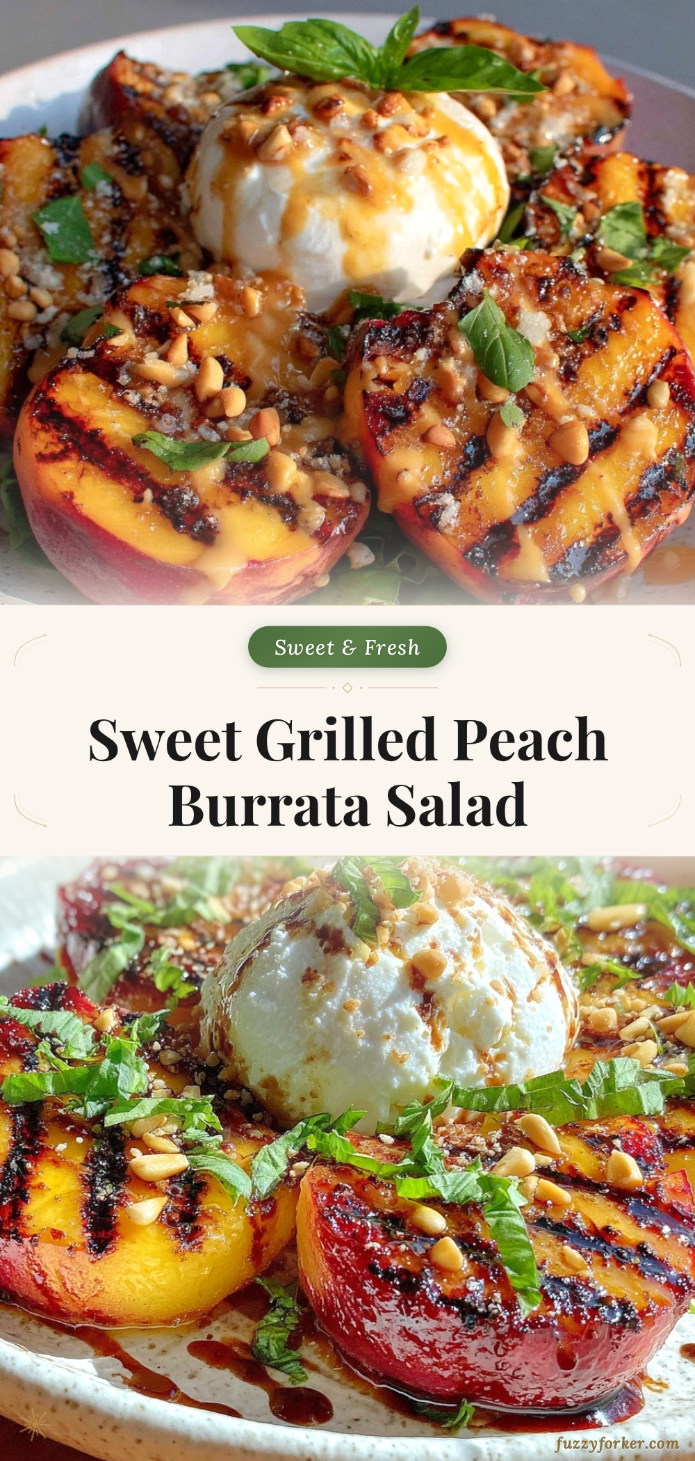 grilled peach burrata salad recipe