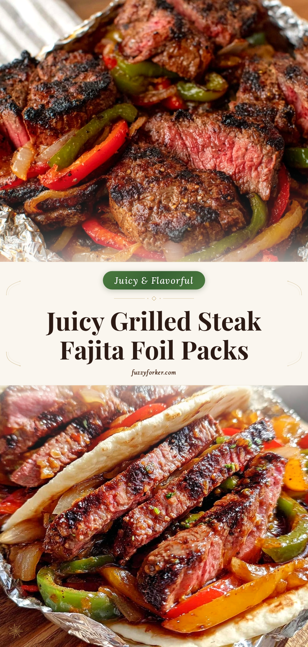 grilled steak fajita foil packs recipe