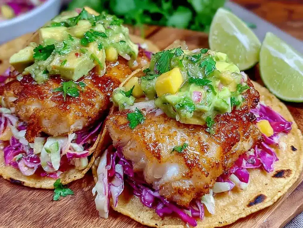 healthy fish tacos - featured image