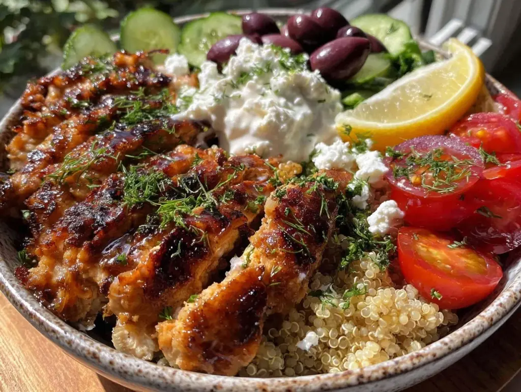 Healthy Greek Chicken Bowl - featured image