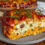 healthy sweet potato black bean enchilada casserole - featured image